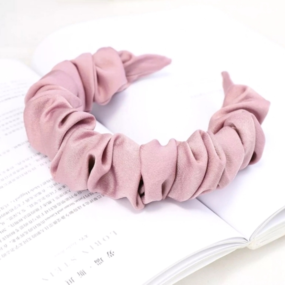 Luxe Satin Headband - Pink